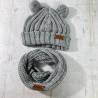 Gorro y cuello de bebé tejido por mayor CARILO